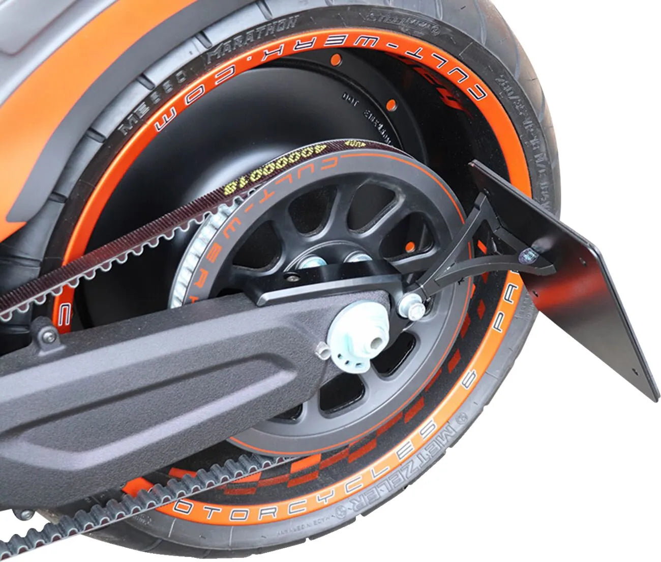 Cult Werk License Plate Holder - Black Steel