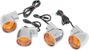 Drag Specialties Bullet Turn Signal Kit - Chrome