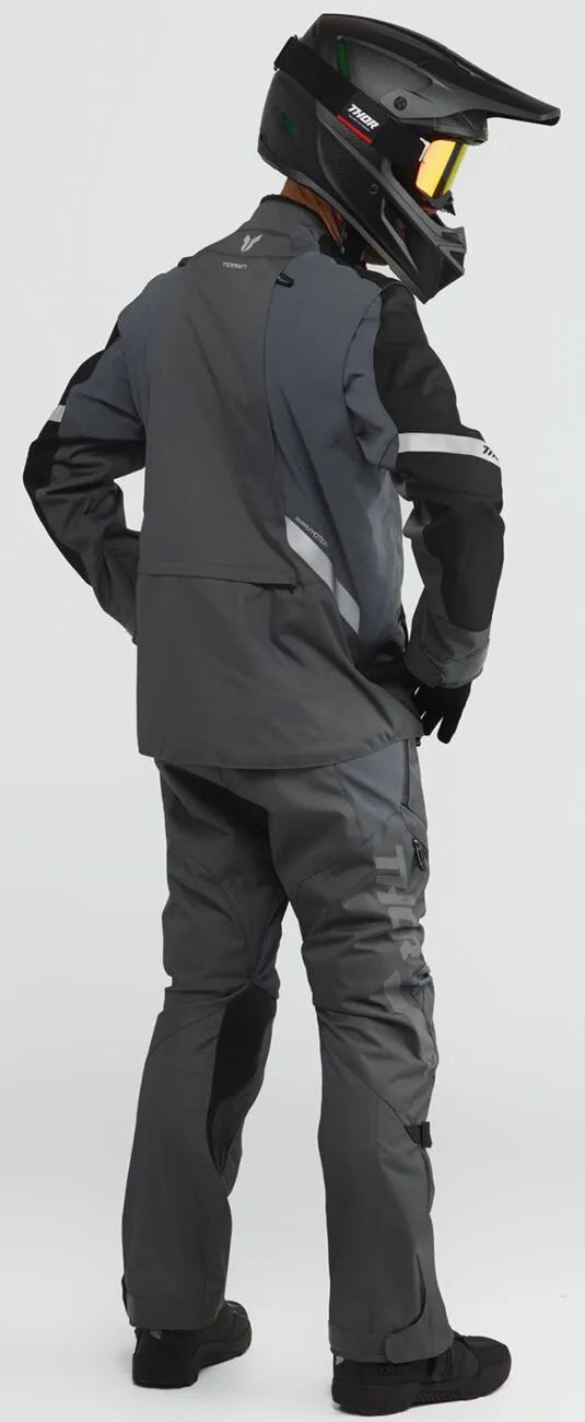 Thor Terrain Over-the-boot Dual Sport Pants - Black/Light Gray/Charcoal Gray