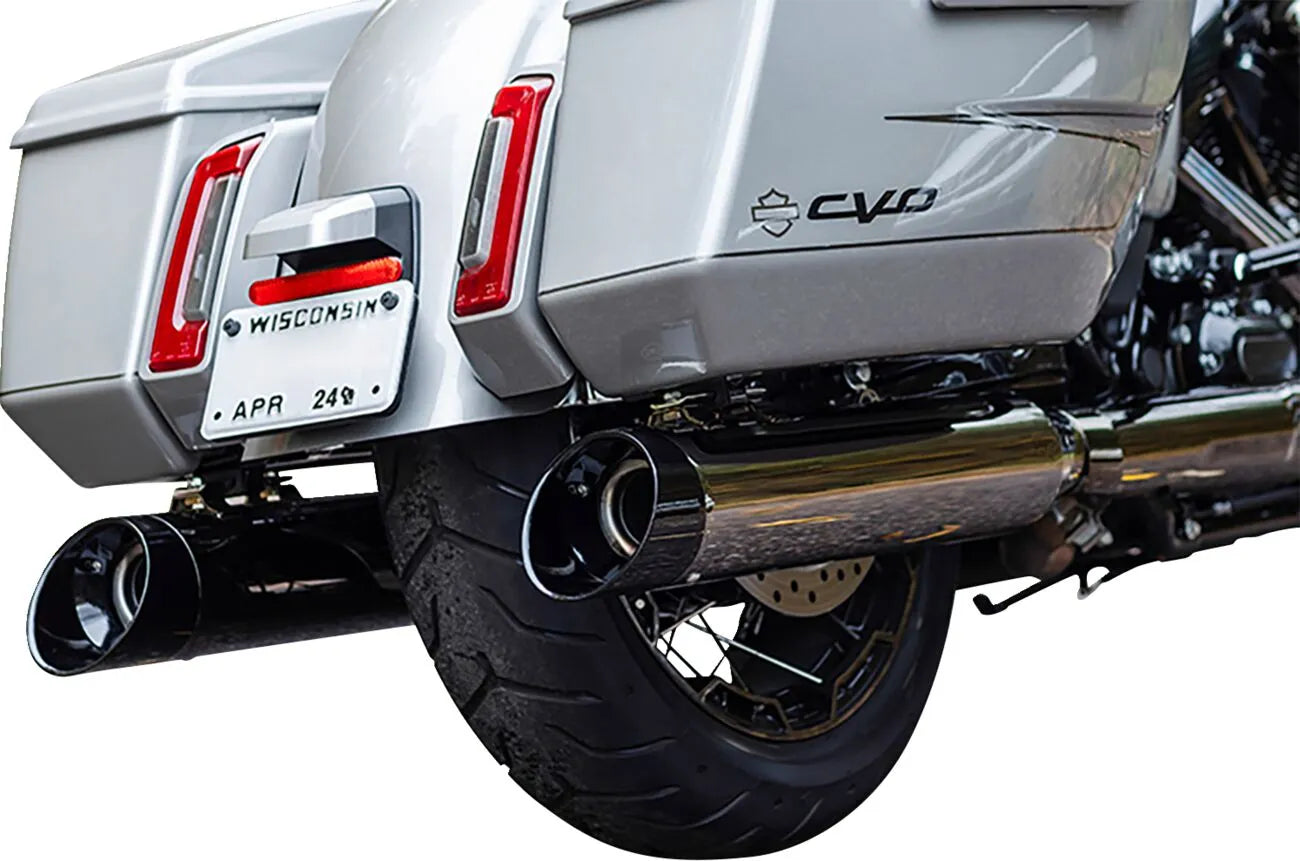 S&S Cycle Mk45 Performance Slip-On Avgasrör - Lava Chrome