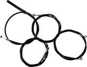 La Choppers Black Vinyl Handlebar Cable/Brake Line Kit for Ape