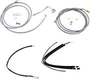 Burly Brand Stainless Braided Cable/Brake Line Kit for Ape