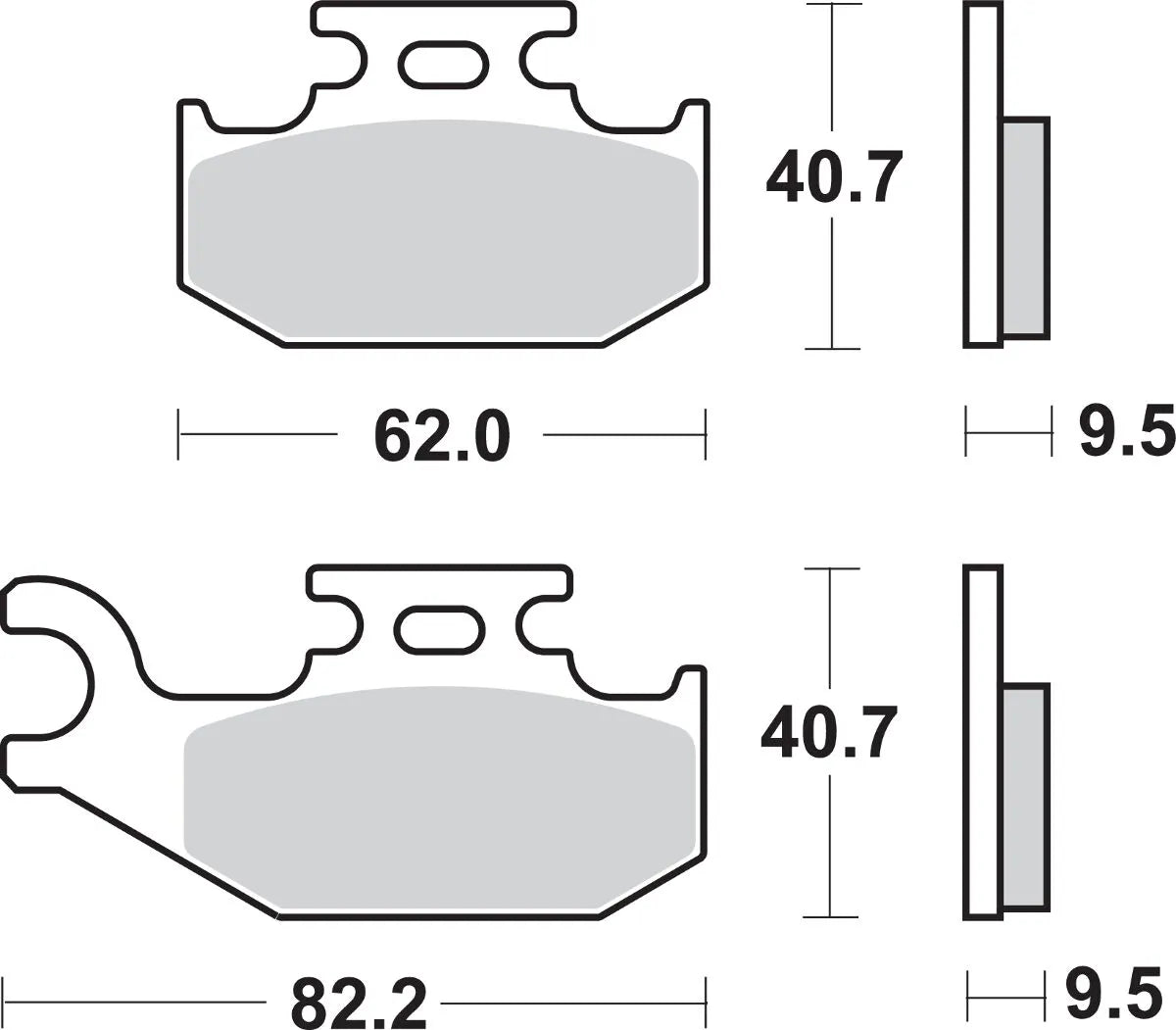 Sbs Si Offroad Sintered Bromsbelägg - Fram & Bak