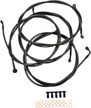 LA CHOPPERS Midnight Braided Handlebar Cable Kit