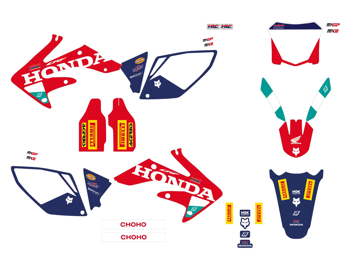 Blackbird Racing HRC 25 Graphic Kit Gloss for CRF250 '04-'09