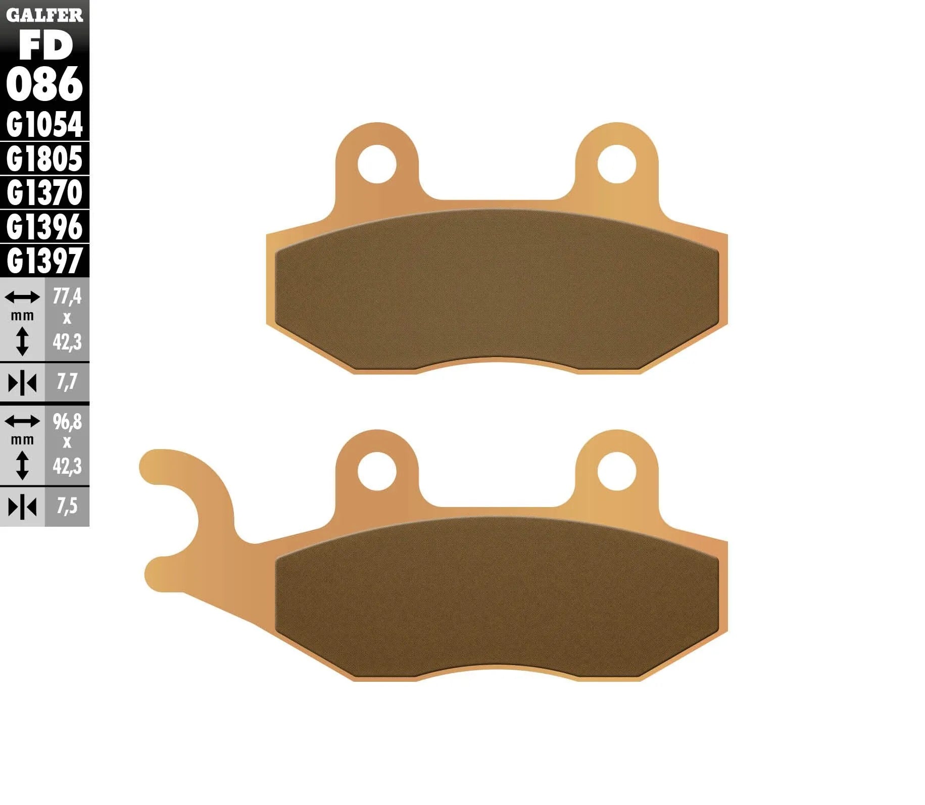 Galfer Hh Sintered Brake Pads - Front & Rear