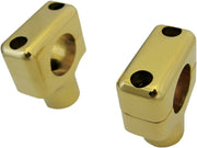 La Choppers Brass Handlebar Risers - 1.5" Rise