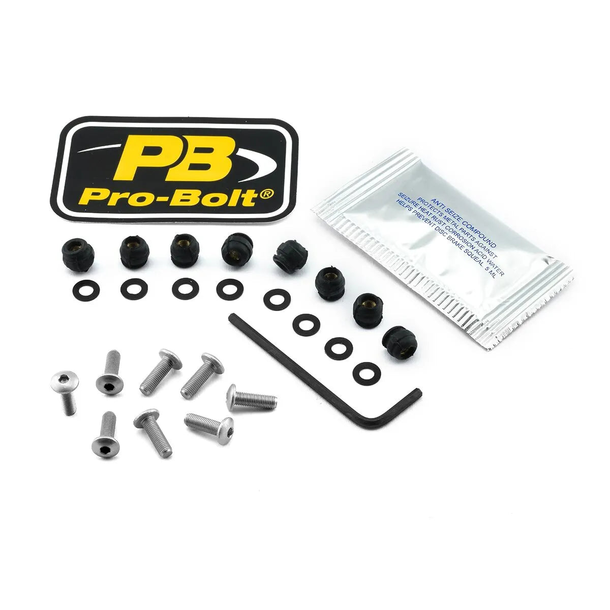 Pro Bolt Aluminium Screen Bolt Kit