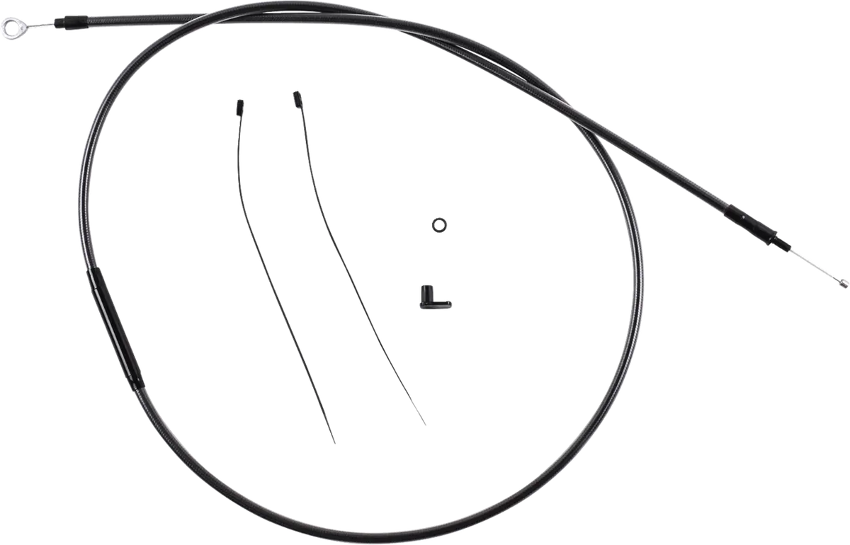 Magnum Shielding Clutch Cable 66-11/16" Black Polished Road King