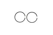 Airsal Piston Ring Set for Motorcycle Engines
