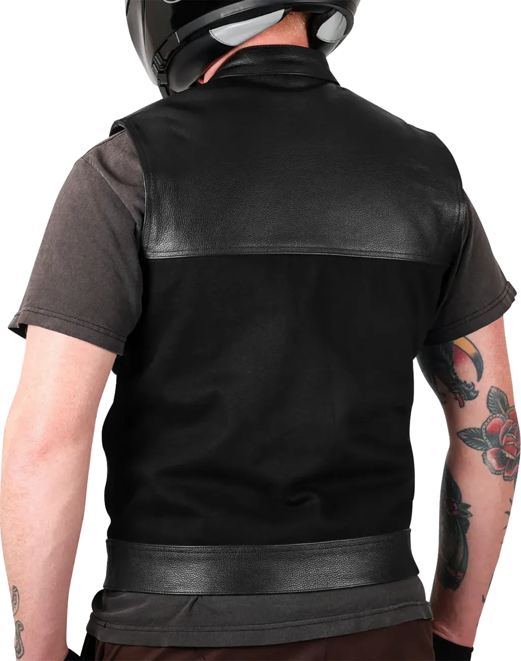 Thrashin Supply Co Kanan Leather Denim Riding Vest