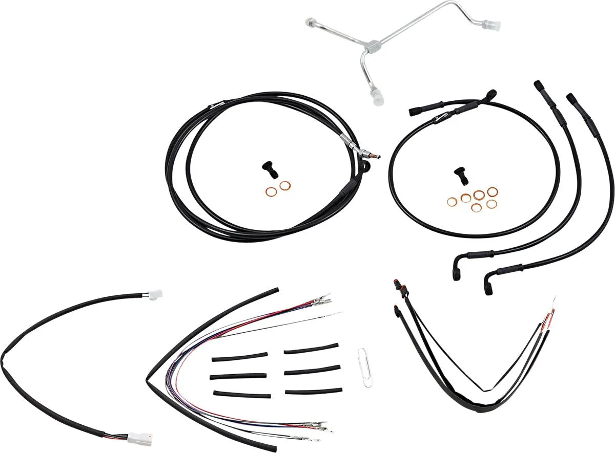 BURLY BRAND Complete Vinyl Cable/Line Kit for Ape Hangers