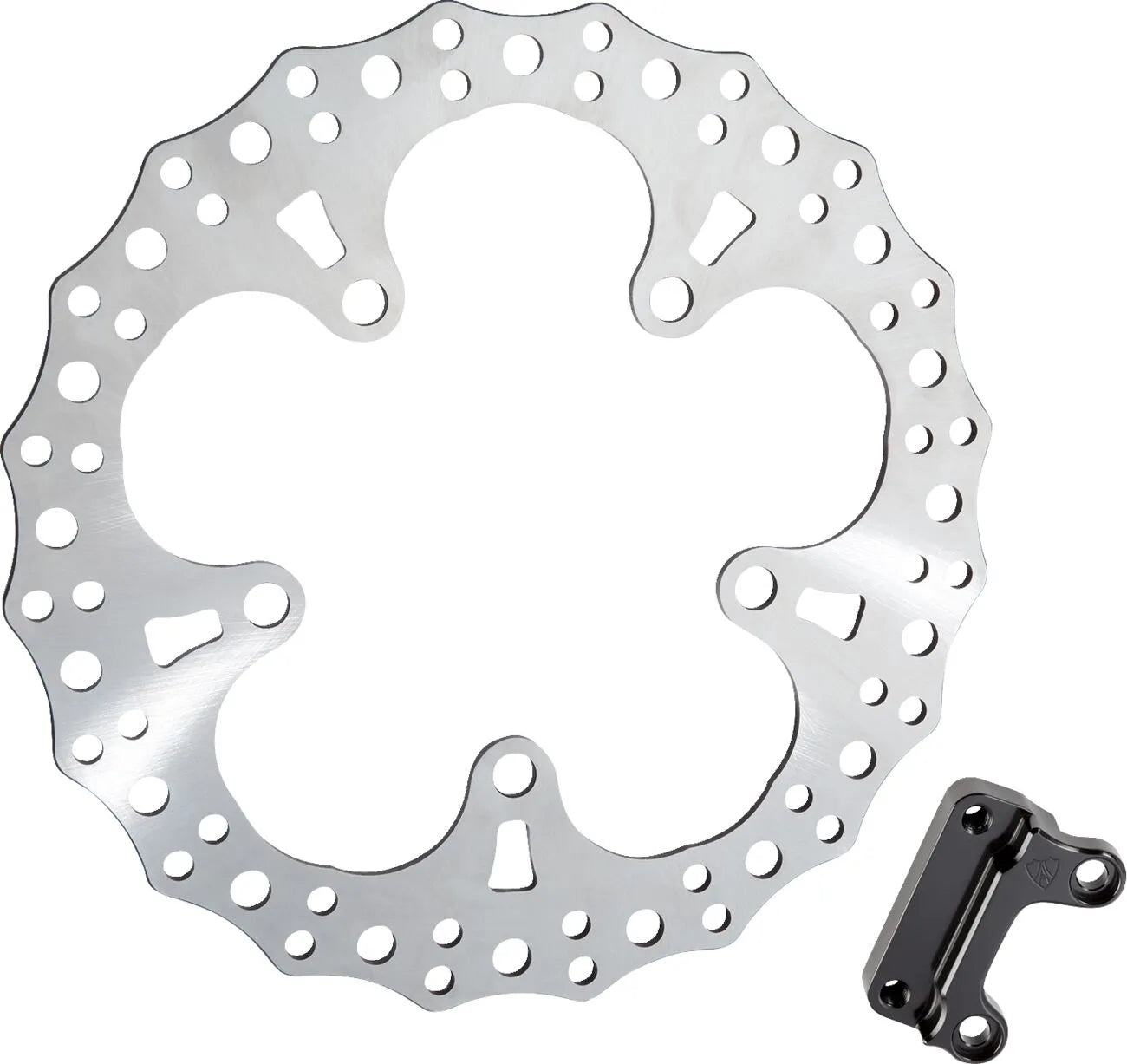 Arlen Ness Jagged Flytande Bromsskiva - 13" Rostfritt Stål - Fram