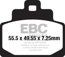 Ebc Sfa-hh Series Sintrade Bromsbelägg För Skotrar - Fram