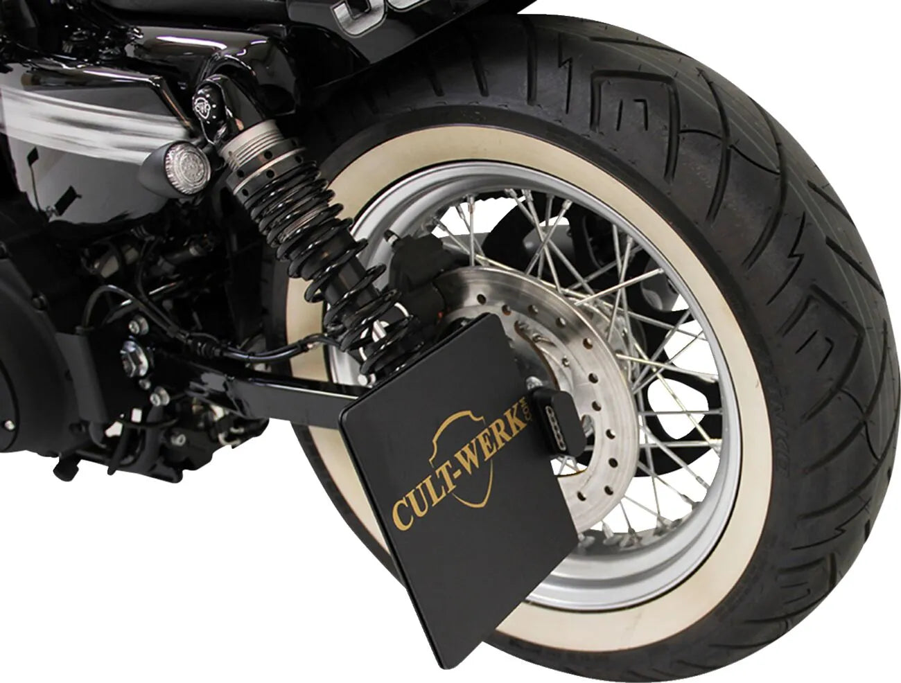 Cult Werk License Plate Holder With Led Light