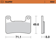Moto-master Roadpro Sinter Brake Pad Front - Front