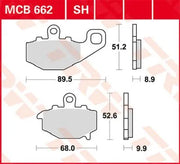 Trw All Round Sintrade Metallbromsbelägg