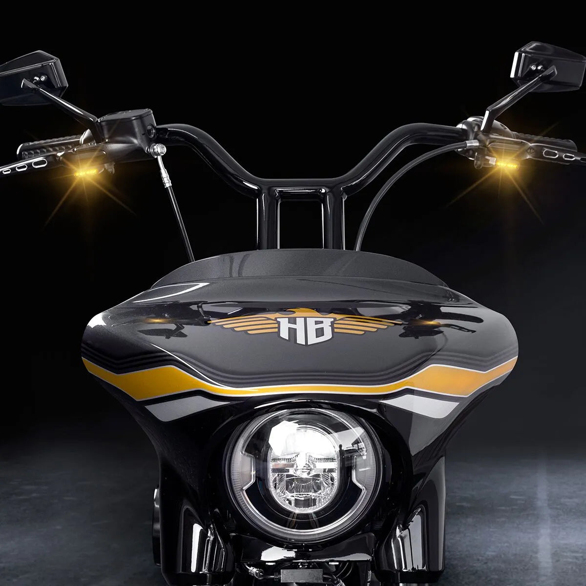 Heinz Bikes Led Handlebar Turn Signals - Chrome