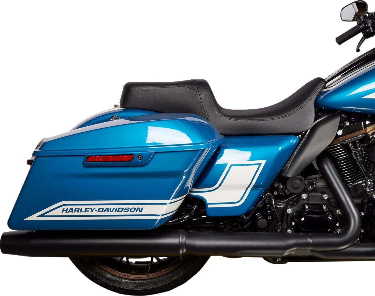 Drag Specialties Predator 1-up Seat - For Harley Davidson