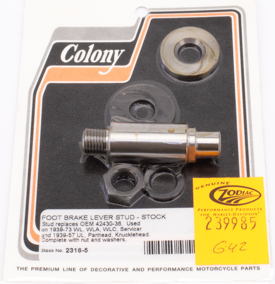 Colony Footboard Parts for Early Big Twin & 45CI – Foot Control