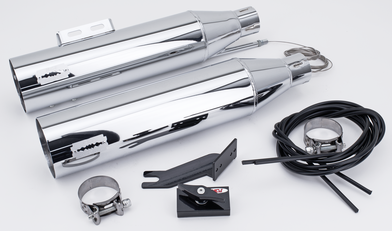 Mcj Adjustable Mufflers for Milwaukee Eight Softail – Exhaust