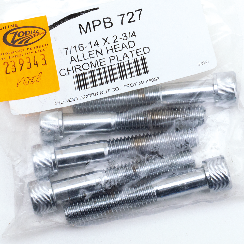 Midwest Acorn Nut Company Chrome Plated 7/16'' Unc Allen Head Screw Assortment – Hardware