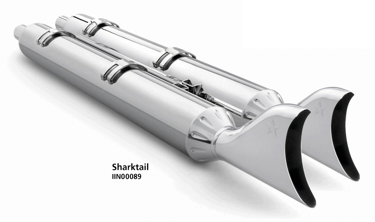 Freedom Performance Exhaust Sharktail 4" Slip-Ons for Indian Powerplus & Thunderstroke