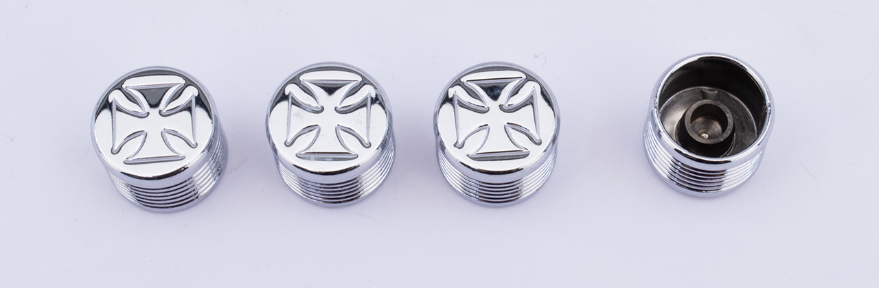 Midwest Acorn Nut Company Chrome Bolt Covers for Hex, Allen and Buttonhead Bolts – Hardware