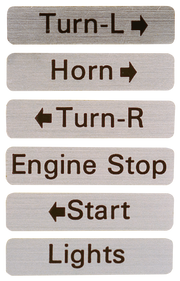 Daytona Switch Housing Decal Kit 1972-1981 – Handlebar