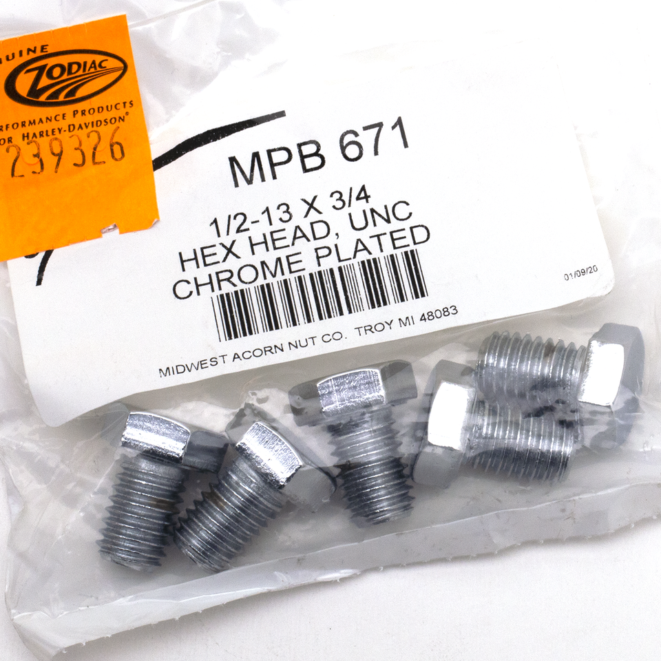 Midwest Acorn Nut Company Chrome Plated Unc Hex Head Cap Screws Assortment – Hardware