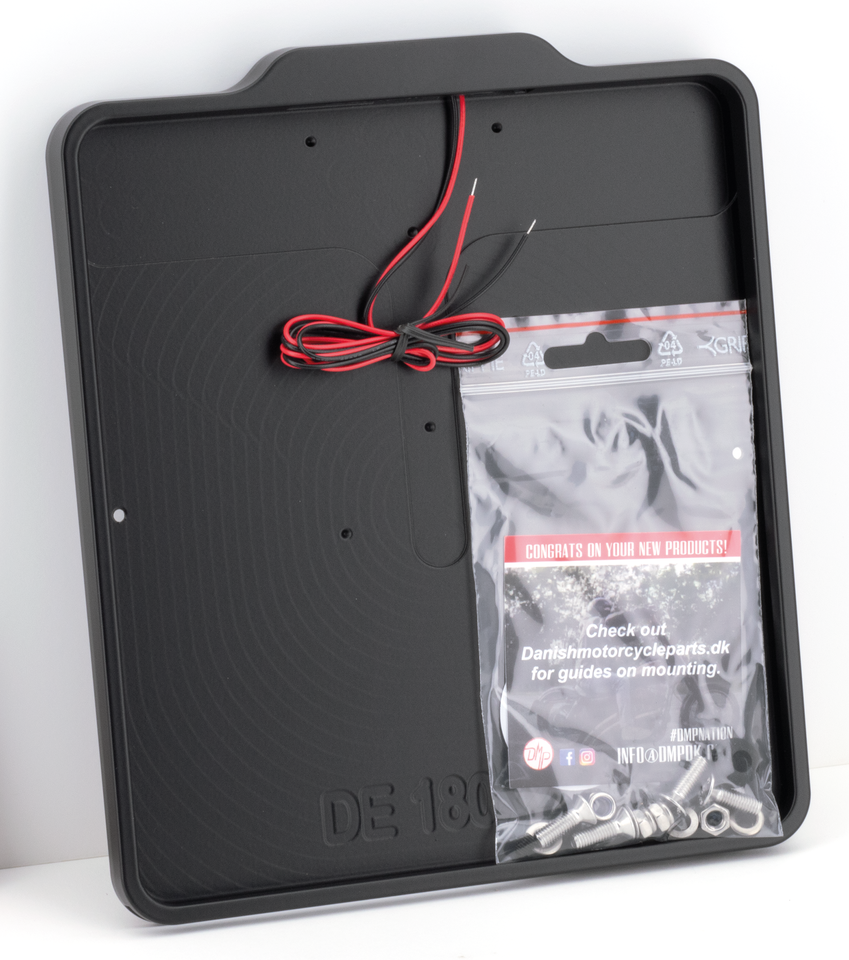 DMP License Plate Frame with License Plate Illumination – Electric & Light