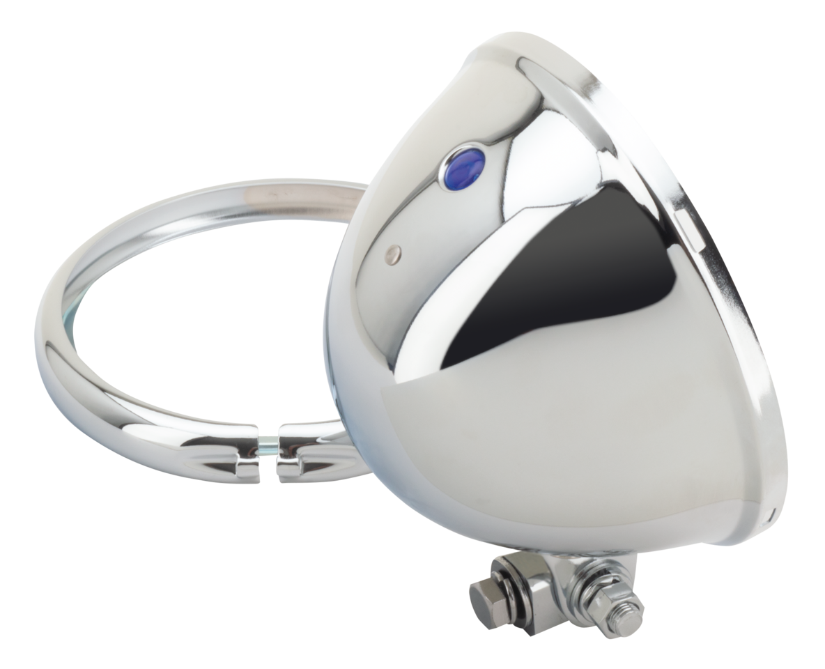 Zodiac 5 1/2" Chrome Bates Style Headlights – Electric & Light
