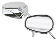 Zodiac Chrome Mirror with Diamond Logo – Handlebar