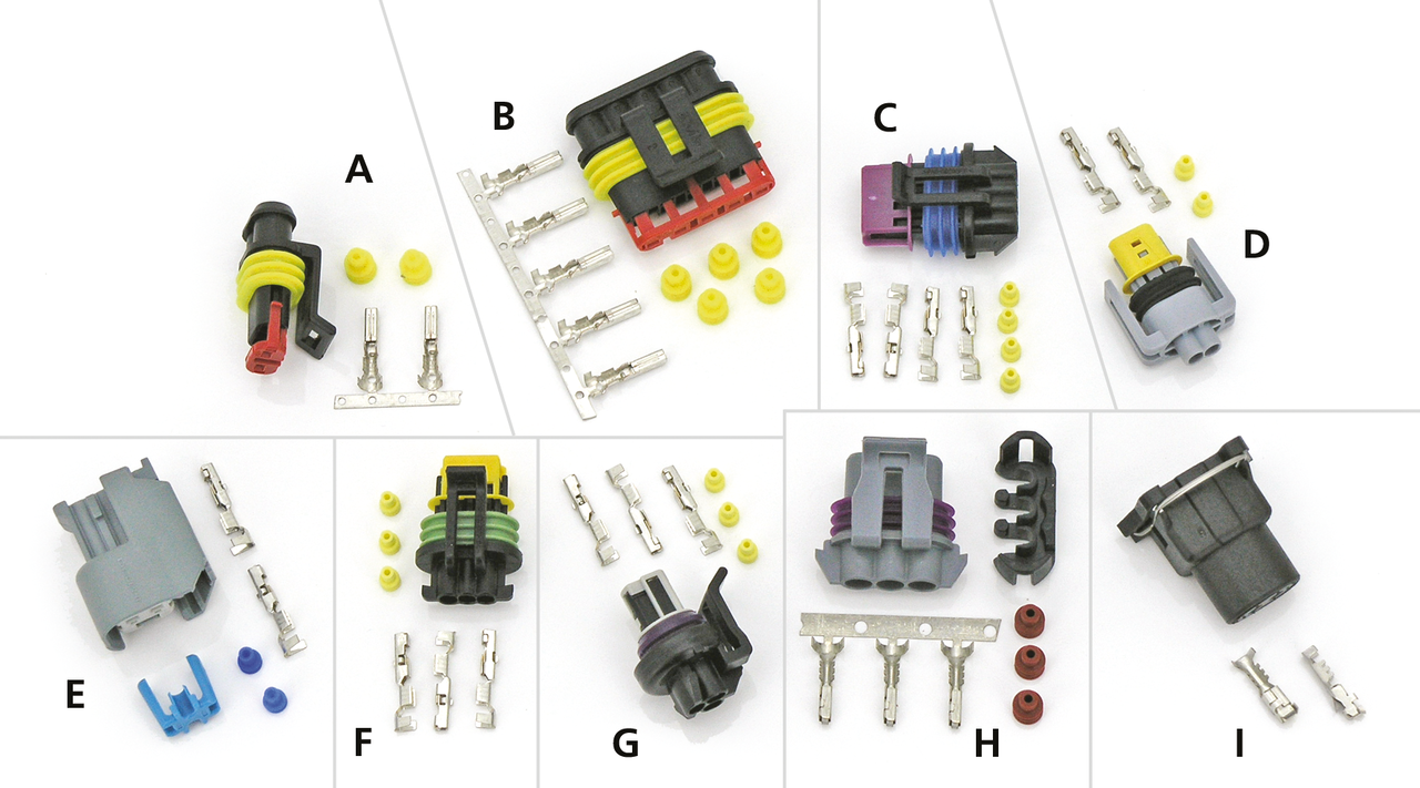 Namz Connectors for Delphi and Magneti Marelli Fuel Injection – Electric & Light