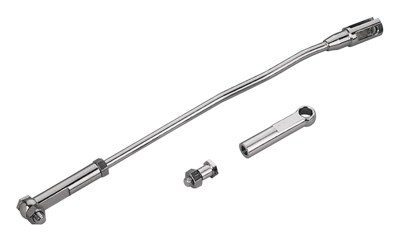 V-Twin Chrome Plated Gear Shifter Linkage and Rod End for Big Twin – Foot Control