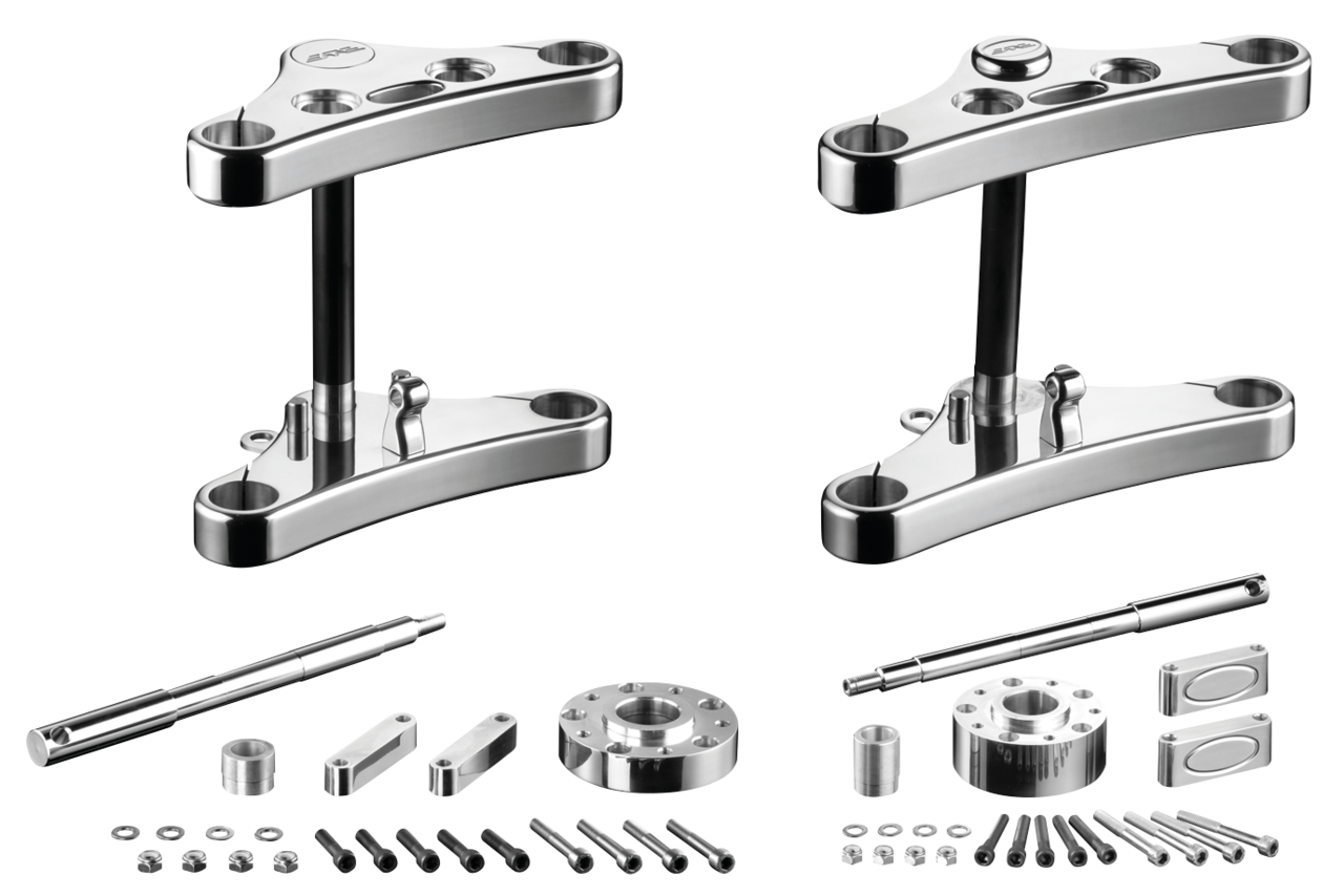 Rebuffini Leda Triple Trees for Sportster, FXR & Dyna