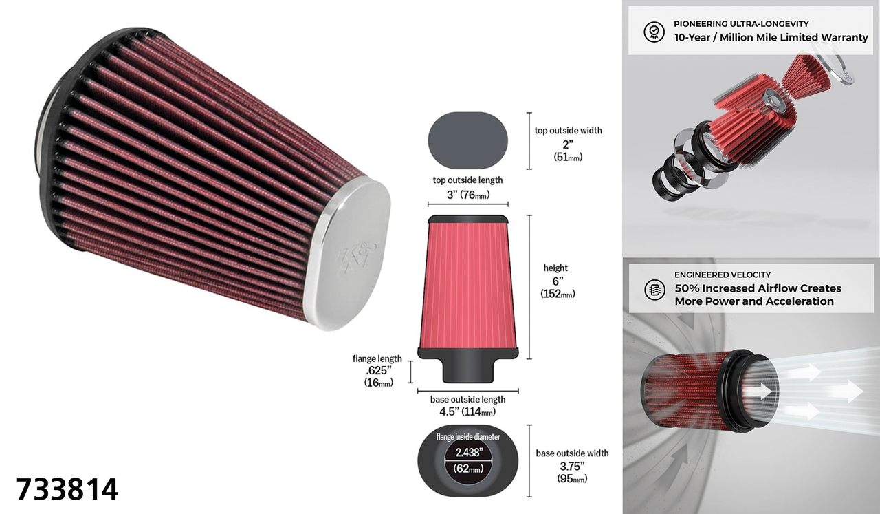 K&N Air Charger Performance Intake Kits