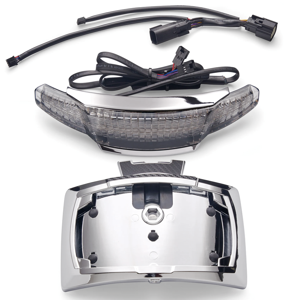 Ciro Latitude Lightstrike Tail Light & License Plate Holder for Touring – Electric & Light
