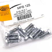 Midwest Acorn Nut Company Chrome Plated Hex Head Cap Screws Assortment – Hardware