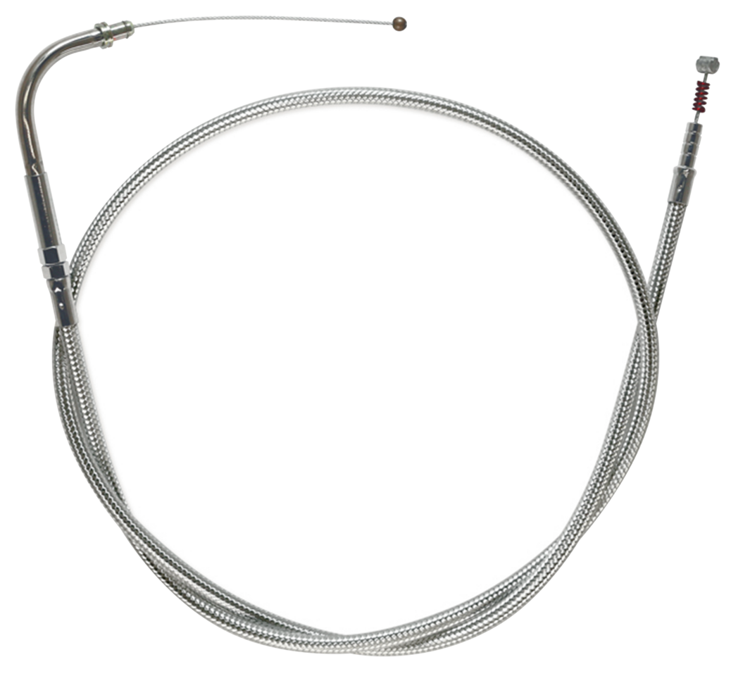 Magnum Shielding T04 - Throttle & Idle Cable 1996-2015 Softail, 1996-2017 Dyna, 1996-2001 Carburetor Equipped Touring & 2007 to Present Sportster – Control Cables & Hydraulic Lines