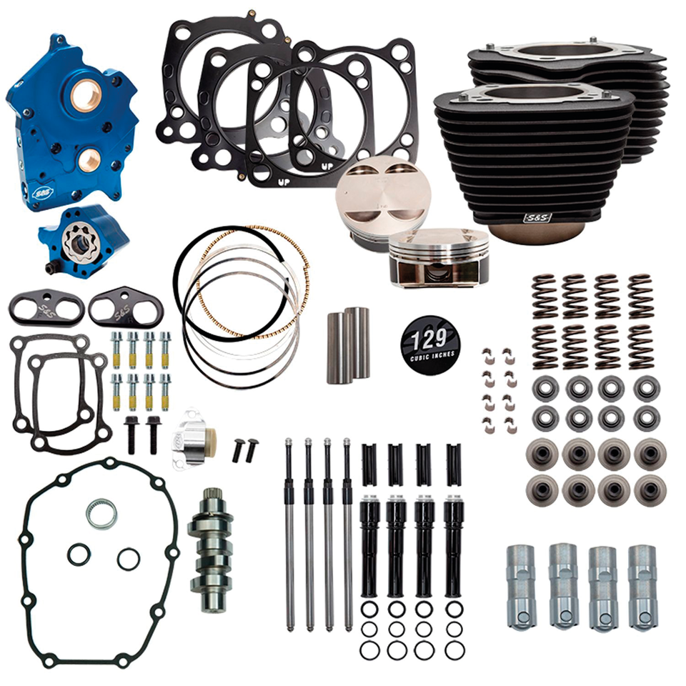 S&S 124CI, 128CI, 129CI & 132CI Power Packages for Milwaukee Eight – Engine