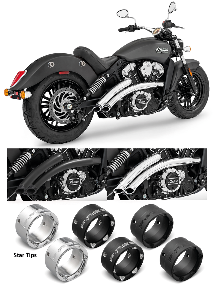 Freedom Performance Exhaust Radical Radius for Indian Scout