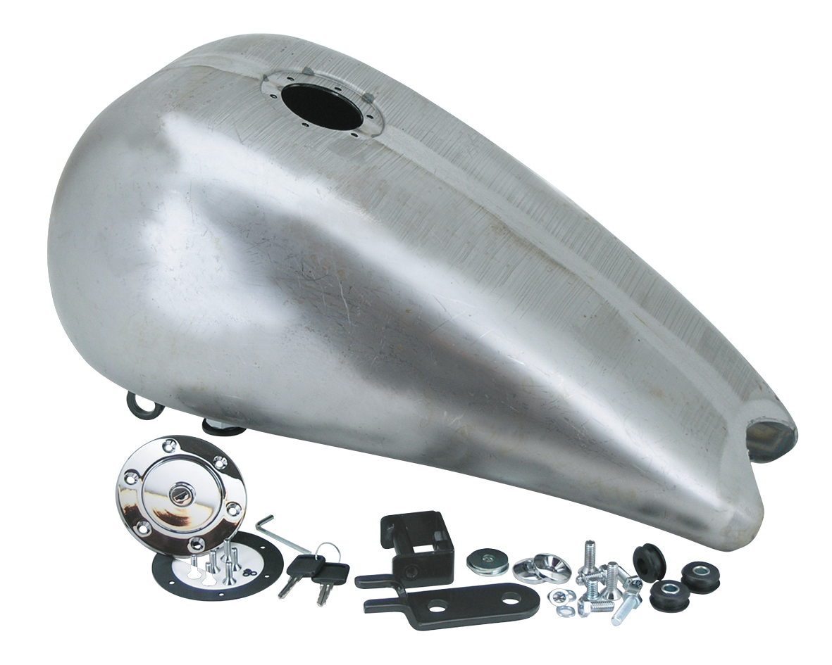 Zodiac One Piece 3" Stretched Steel Gas Tank with Aero Locking Gas Cap for Softail Thru 1999 – Gas- & Oil Tank