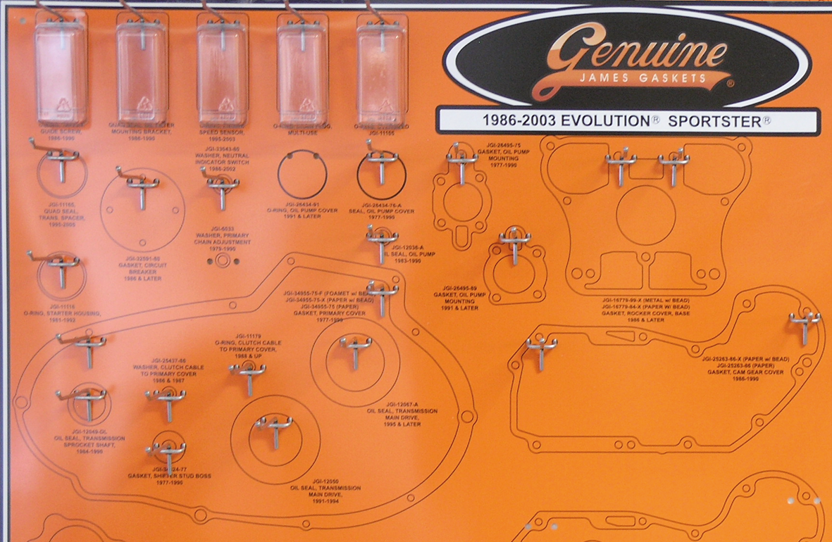 James Gasket Display Boards – Helmets