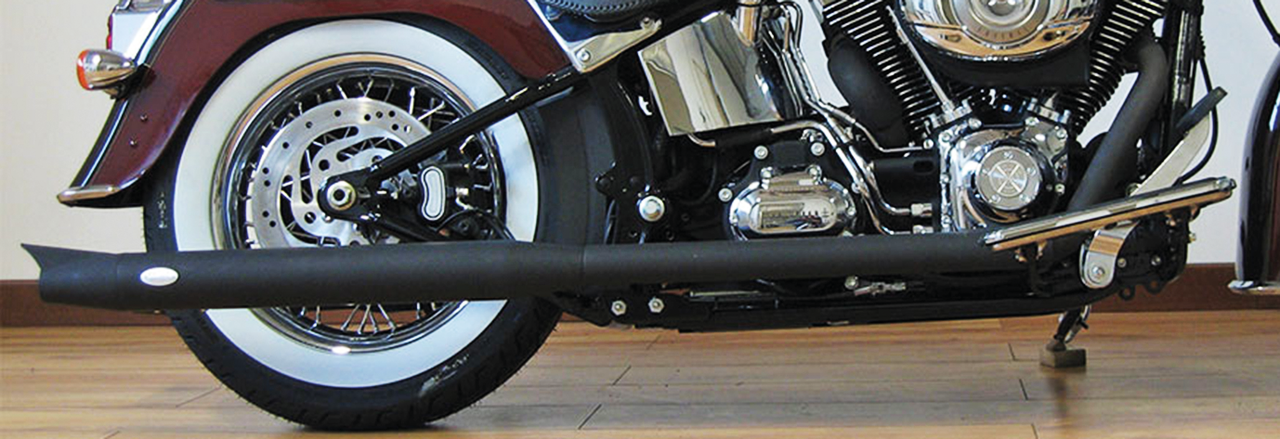 Mcj Adjustable True Dual Exhaust for Twin Cam Softail