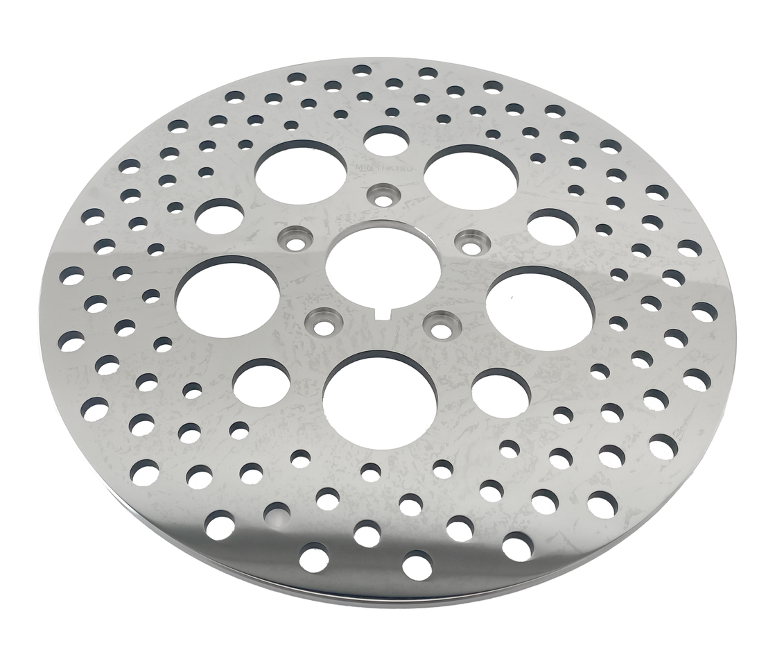 Zodiac Polished and Drilled Stainless Steel Disc Brake Rotors