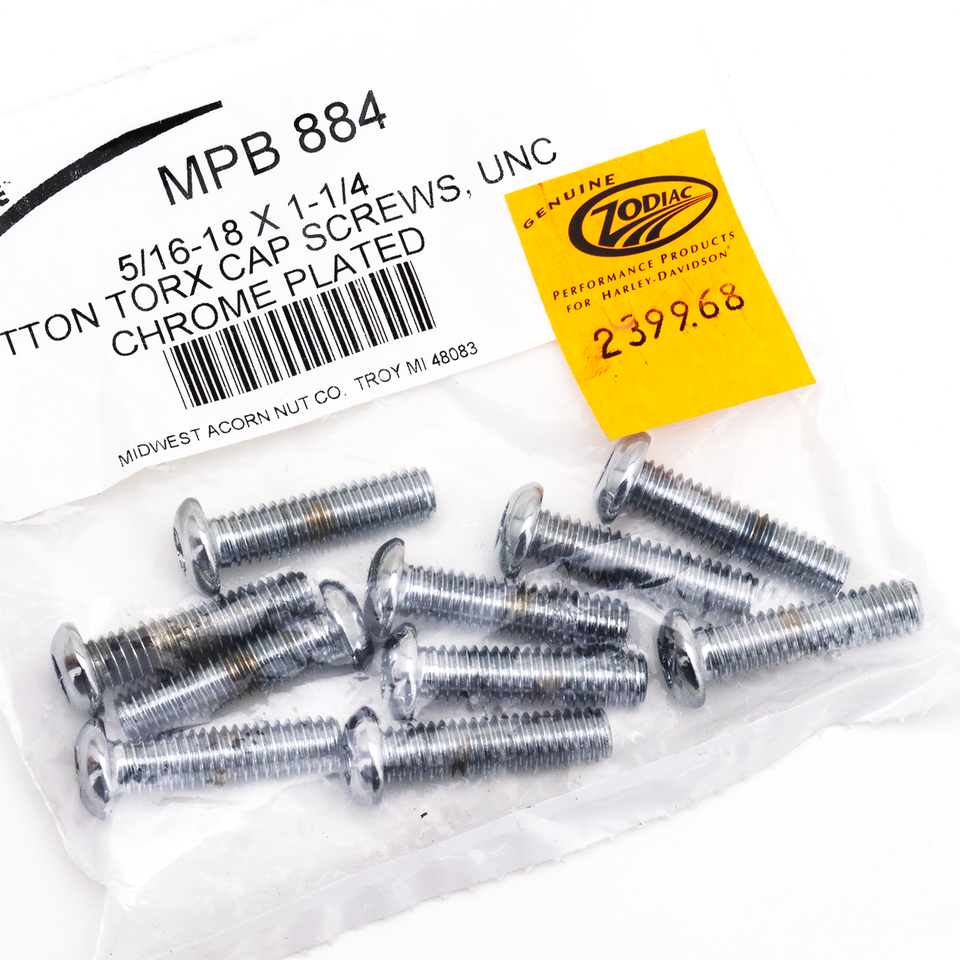 Midwest Acorn Nut Company Chrome Plated Button Head Torx Screw Assortment – Hardware