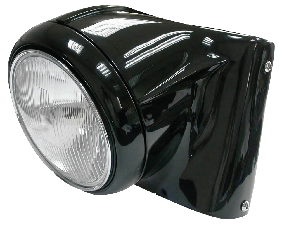 Zodiac Headlight Housing Conversion Kit for Heritage Softail and Fat Boy – Electric & Light