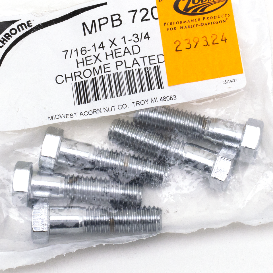 Midwest Acorn Nut Company Chrome Plated Unc Hex Head Cap Screws Assortment – Hardware