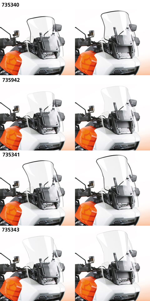 National Cycle V-Stream Windscreens for Pan America – Windshield